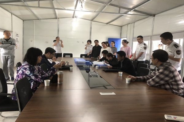 浙江省“無欠薪”創(chuàng)建驗(yàn)收組來我公司項目部檢查